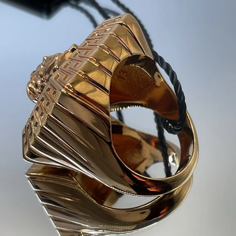Versace Gold Medusa Signet Ring